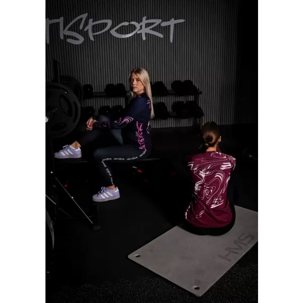  Dámské funkční tričko s dlouhým rukávem premium ALTISPORT VOJ/ALW064TR03 RUDÁ 