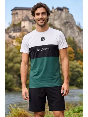 Pánské funkční triko premium plus ALTISPORT VOJ/ALM051TR02 BÍLOZELENÁ