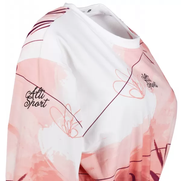 Dámská funkční cropped mikina premium ALTISPORT VOJ/ALW083MI08 BÍLORŮŽOVÁ 