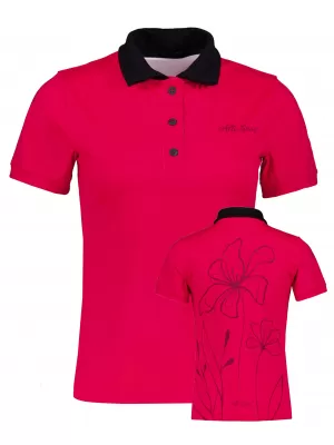 Dámské funkční tričko s límečkem premium ALTISPORT VOJ/ALW075TR05 BRIGHT-RED