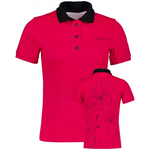  Dámské funkční tričko s límečkem premium ALTISPORT VOJ/ALW075TR05 BRIGHT-RED 