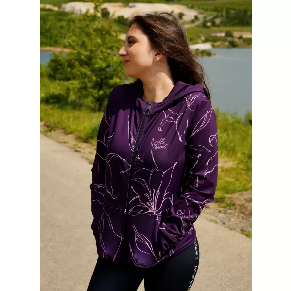  Dámská funkční mikina na zip premium ALTISPORT VOJ/ALW100MI02 FUCHSIOVÁ 