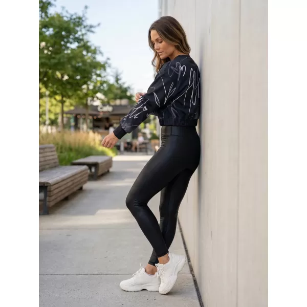  Dámská funkční cropped mikina premium ALTISPORT VOJ/ALW083MI08 ČERNOBÍLÁ 