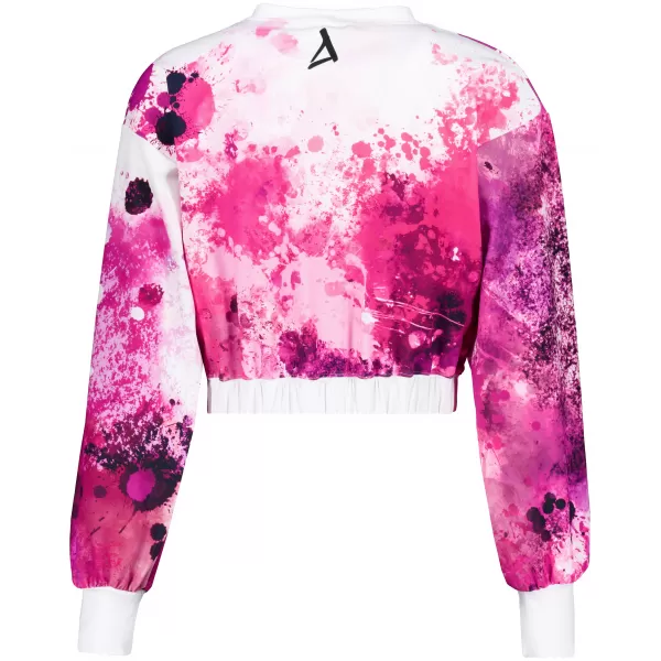  Dámská funkční cropped mikina premium ALTISPORT VOJ/ALW055MI08 RŮŽOVÁ 