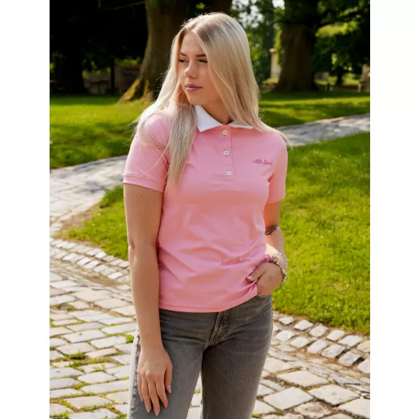  Dámské funkční tričko s límečkem premium ALTISPORT VOJ/ALW075TR05 PEACH 
