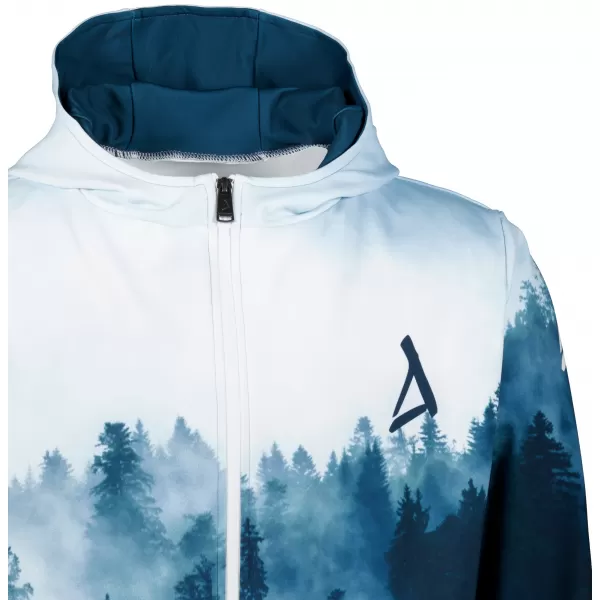  Pánská funkční mikina na zip premium ALTISPORT VOJ/ALM030MI02 LES/MODRÁ 
