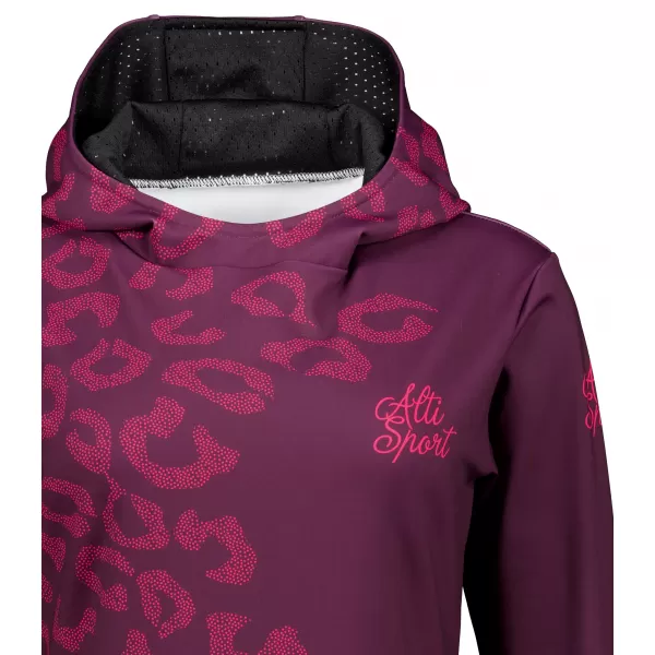  Dámská funkční mikina premium ALTISPORT VOJ/ALW047MI01 WINE-RED 