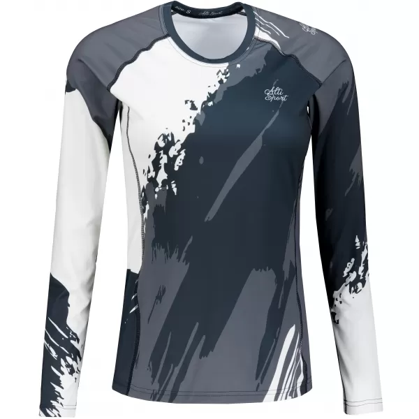  Dámské funkční tričko s dlouhým rukávem premium ALTISPORT VOJ/ALW081TR03 ČERNÁ 