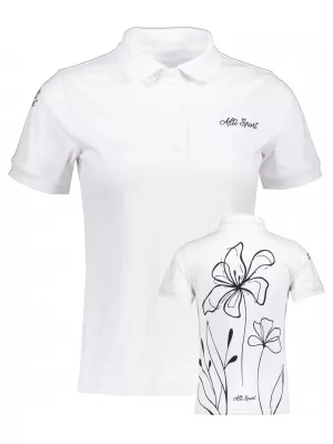 Dámské funkční tričko s límečkem premium ALTISPORT VOJ/ALW075TR05 WHITE