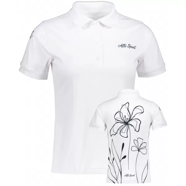  Dámské funkční tričko s límečkem premium ALTISPORT VOJ/ALW075TR05 WHITE 