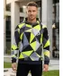 Pánská funkční mikina premium ALTISPORT VOJ/ALM007MI01 ČERNÁ/FLUO YELLOW