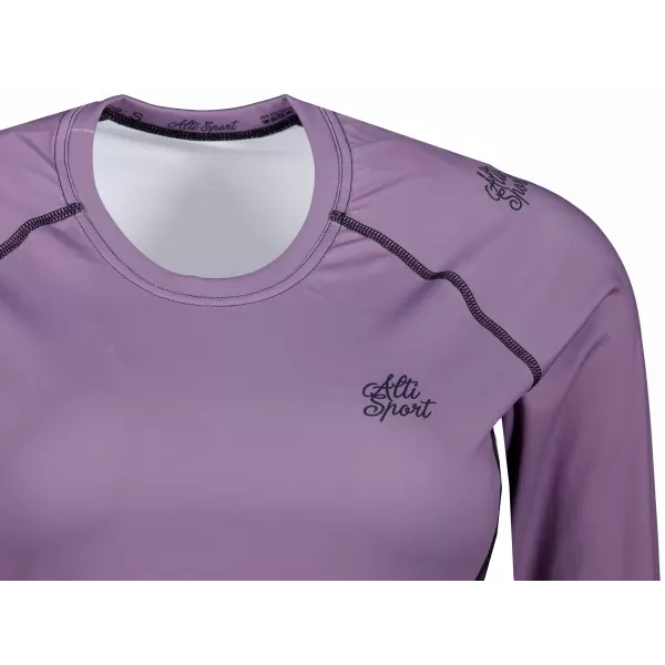  Dámské funkční tričko s dlouhým rukávem premium ALTISPORT VOJ/ALW078TR03 FIALOVÁ 