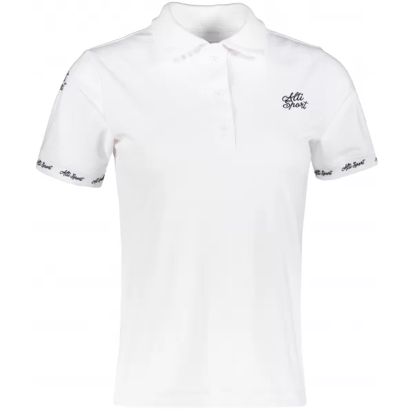  Dámské funkční tričko s límečkem premium ALTISPORT VOJ/ALW000TR05 BÍLÁ 