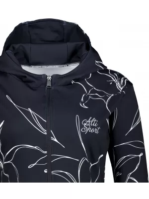 Dámská funkční mikina na zip premium ALTISPORT VOJ/ALW100MI02 ČERNÁ