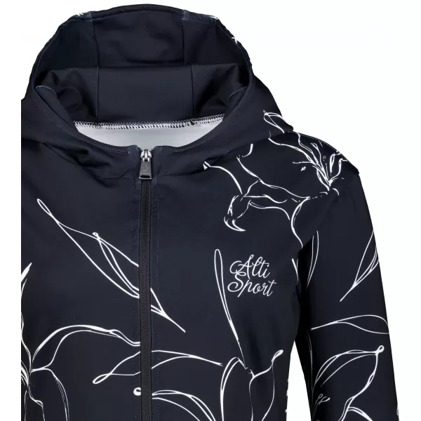  Dámská funkční mikina na zip premium ALTISPORT VOJ/ALW100MI02 ČERNÁ 