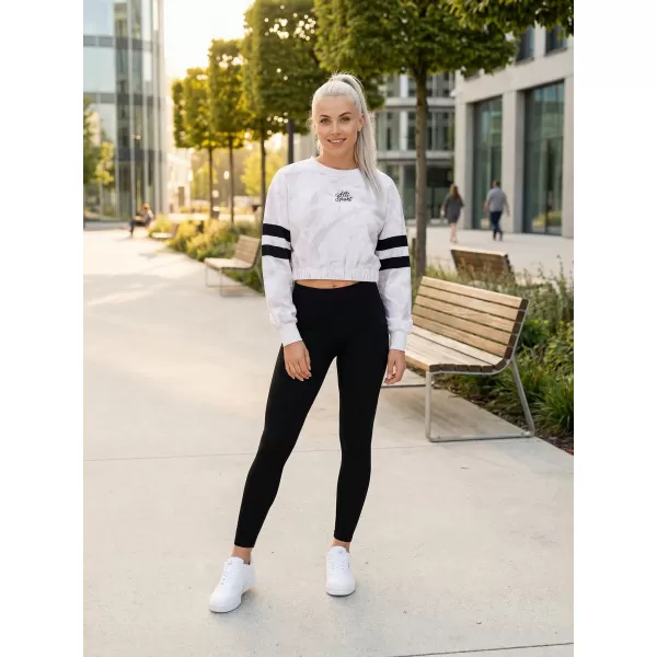  Dámská funkční cropped mikina premium ALTISPORT VOJ/ALW096MI08 BÍLÁ 