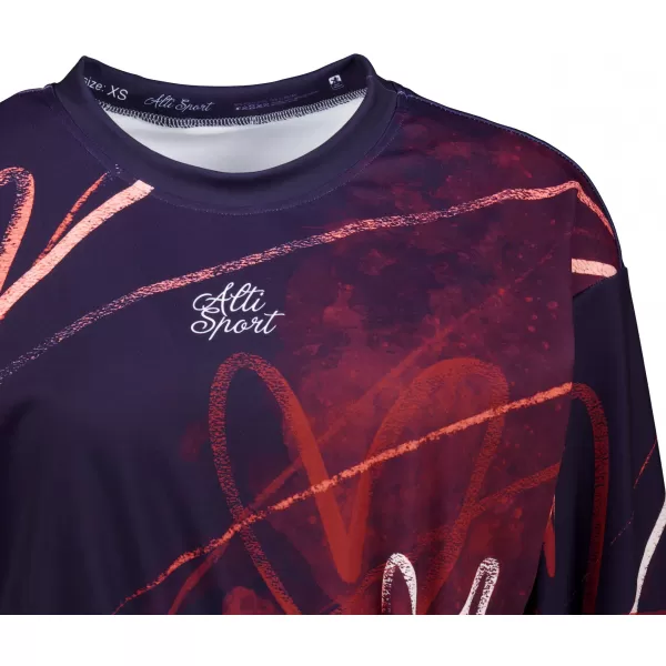  Dámská funkční cropped mikina premium ALTISPORT VOJ/ALW082MI08 FIALOVÁ 