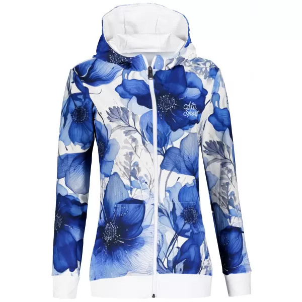 Dámská funkční mikina na zip premium ALTISPORT VOJ/ALW102MI02 NAVY/BÍLÁ 