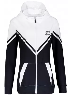 Dámská funkční mikina na zip premium ALTISPORT VOJ/ALW101MI02 ČERNOBÍLÁ