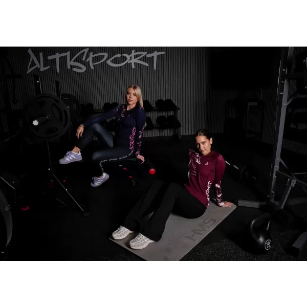  Dámské funkční tričko s dlouhým rukávem premium ALTISPORT VOJ/ALW064TR03 RUDÁ 