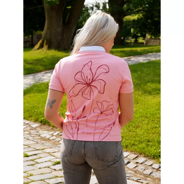  Dámské funkční tričko s límečkem premium ALTISPORT VOJ/ALW075TR05 PEACH 
