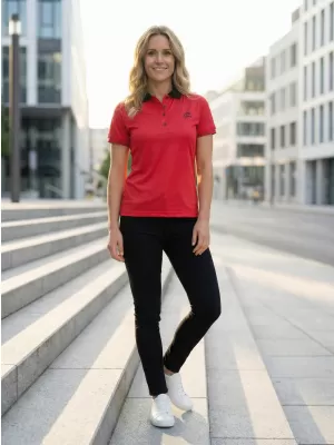 Dámské funkční tričko s límečkem premium ALTISPORT VOJ/ALW000TR05 ČERVENÁ