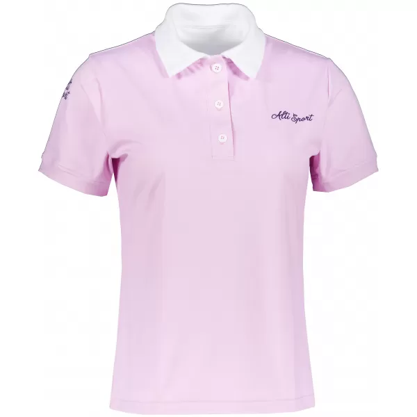  Dámské funkční tričko s límečkem premium ALTISPORT VOJ/ALW075TR05 LIGHT-PINK 