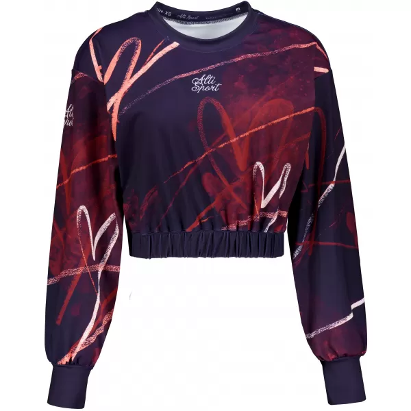 Dámská funkční cropped mikina premium ALTISPORT VOJ/ALW082MI08 FIALOVÁ 