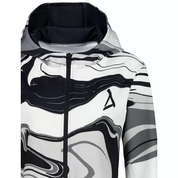  Dámská funkční mikina na zip premium ALTISPORT VOJ/ALW099MI02 ČERNOBÍLÁ 