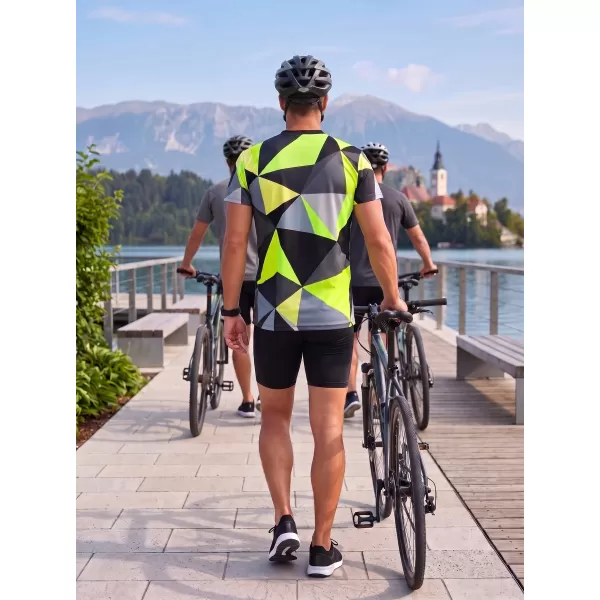  Pánské funkční triko premium plus  ALTISPORT VOJ/ALM007TR02 ČERNÁ/FLUO YELLOW 