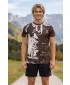 Pánské funkční triko premium plus ALTISPORT VOJ/ALM057TR02 HNĚDÁ