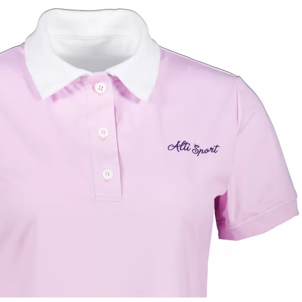  Dámské funkční tričko s límečkem premium ALTISPORT VOJ/ALW075TR05 LIGHT-PINK 