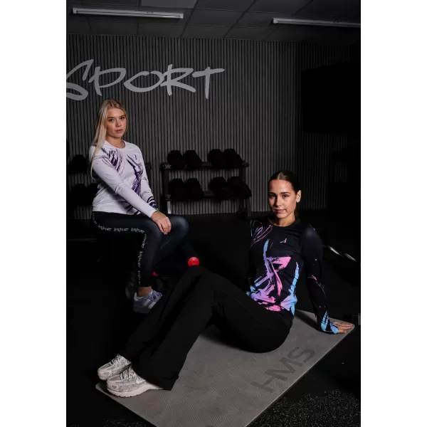  Dámské funkční tričko s dlouhým rukávem premium ALTISPORT VOJ/ALW074TR03 BÍLÁ/FIALOVÁ 