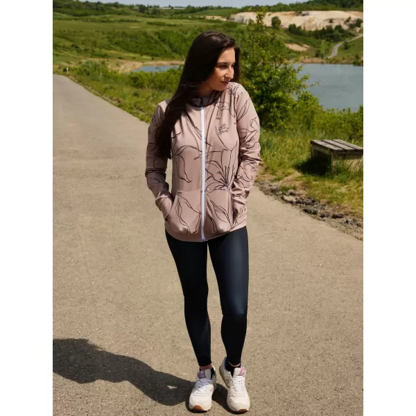  Dámská funkční mikina na zip premium ALTISPORT VOJ/ALW100MI02 HNĚDÁ 