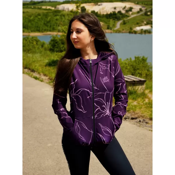  Dámská funkční mikina na zip premium ALTISPORT VOJ/ALW100MI02 FUCHSIOVÁ 