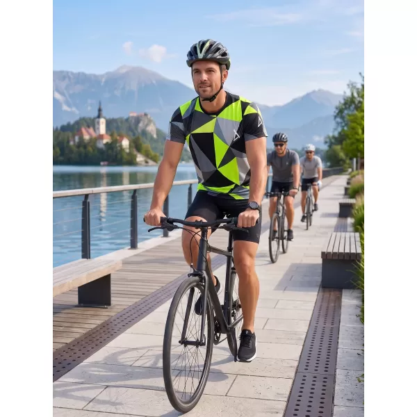  Pánské funkční triko premium plus  ALTISPORT VOJ/ALM007TR02 ČERNÁ/FLUO YELLOW 