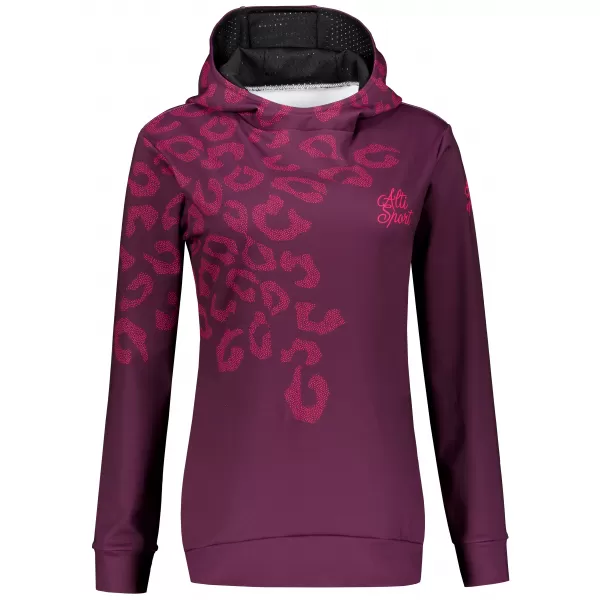  Dámská funkční mikina premium ALTISPORT VOJ/ALW047MI01 WINE-RED 