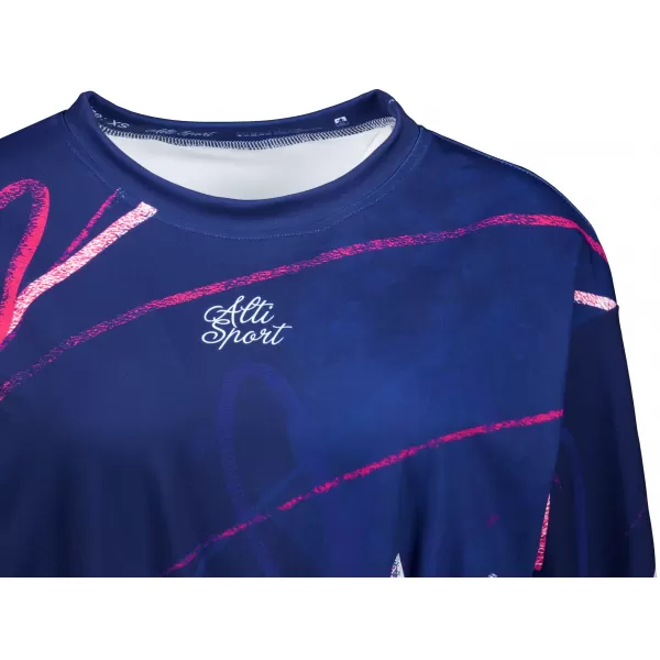  Dámská funkční cropped mikina premium ALTISPORT VOJ/ALW082MI08 TMAVĚ MODRÁ 