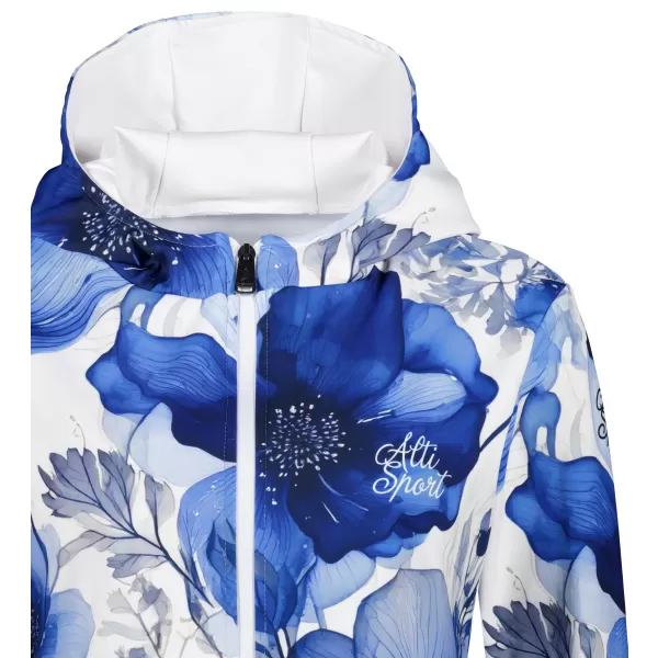  Dámská funkční mikina na zip premium ALTISPORT VOJ/ALW102MI02 NAVY/BÍLÁ 