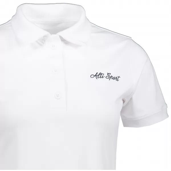  Dámské funkční tričko s límečkem premium ALTISPORT VOJ/ALW075TR05 WHITE 