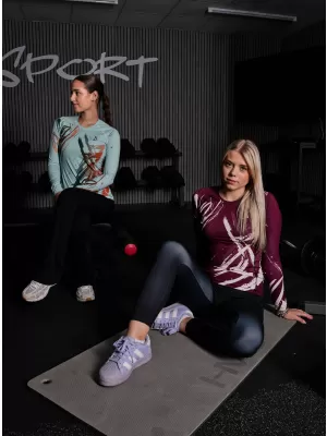 Dámské funkční tričko s dlouhým rukávem premium ALTISPORT VOJ/ALW074TR03 RUDÁ