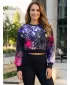 Dámská funkční cropped mikina premium ALTISPORT VOJ/ALW055MI08 ČERNORŮŽOVÁ