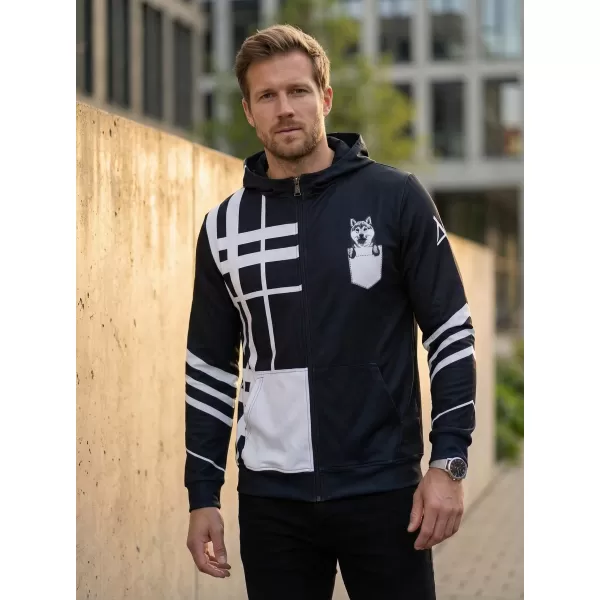  Pánská funkční mikina na zip premium ALTISPORT VOJ/ALM098MI02 SHIBA 