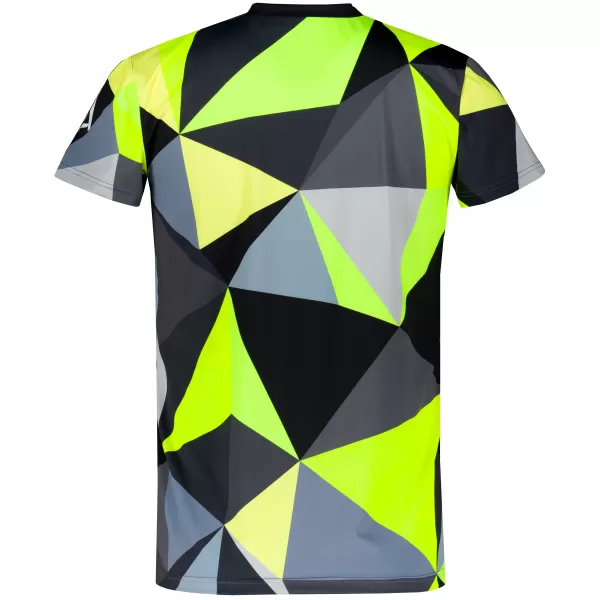  Pánské funkční triko premium plus  ALTISPORT VOJ/ALM007TR02 ČERNÁ/FLUO YELLOW 