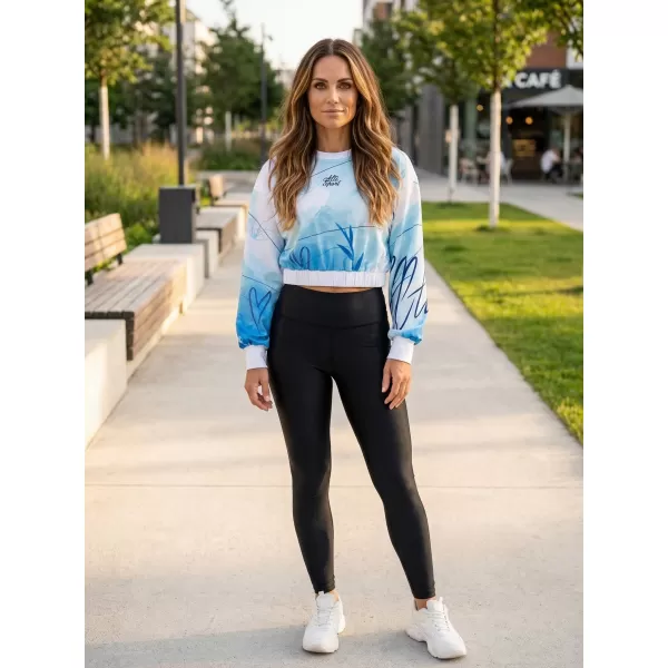  Dámská funkční cropped mikina premium ALTISPORT VOJ/ALW083MI08 BÍLOMODRÁ 