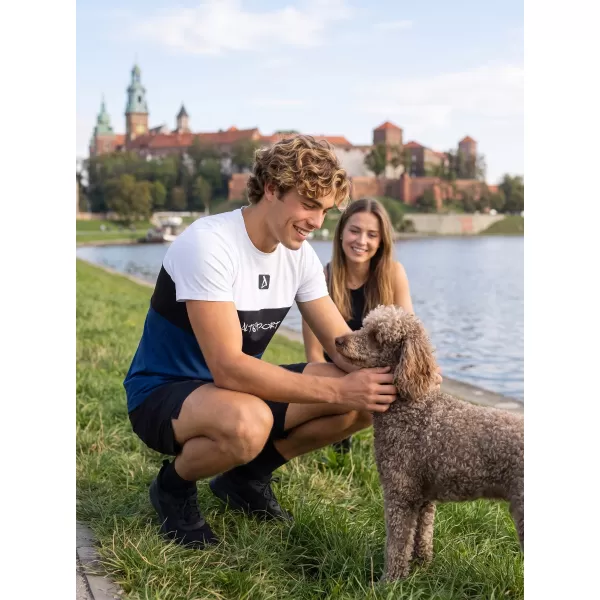  Pánské funkční triko premium plus  ALTISPORT VOJ/ALM051TR02 BÍLOMODRÁ 