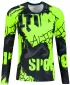 Dámské funkční tričko s dlouhým rukávem premium ALTISPORT VOJ/ALW076TR03 ČERNÁ/FLUO ŽLUTÁ
