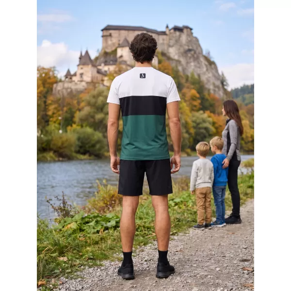  Pánské funkční triko premium plus  ALTISPORT VOJ/ALM051TR02 BÍLOZELENÁ 