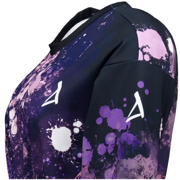  Dámská funkční cropped mikina premium ALTISPORT VOJ/ALW055MI08 ČERNOFIALOVÁ 