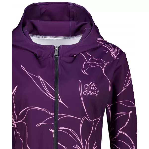  Dámská funkční mikina na zip premium ALTISPORT VOJ/ALW100MI02 FUCHSIOVÁ 